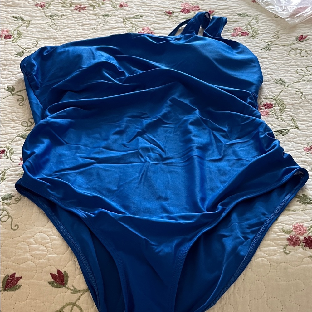 Ladies Blue One Piece Swimsuit